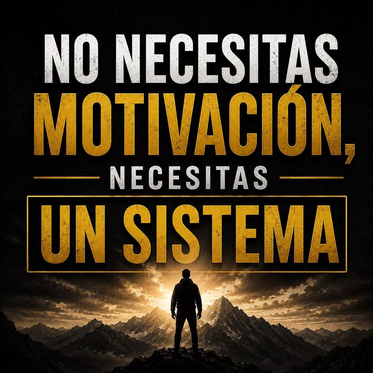 No necesitas motivación, necesitas un sistema